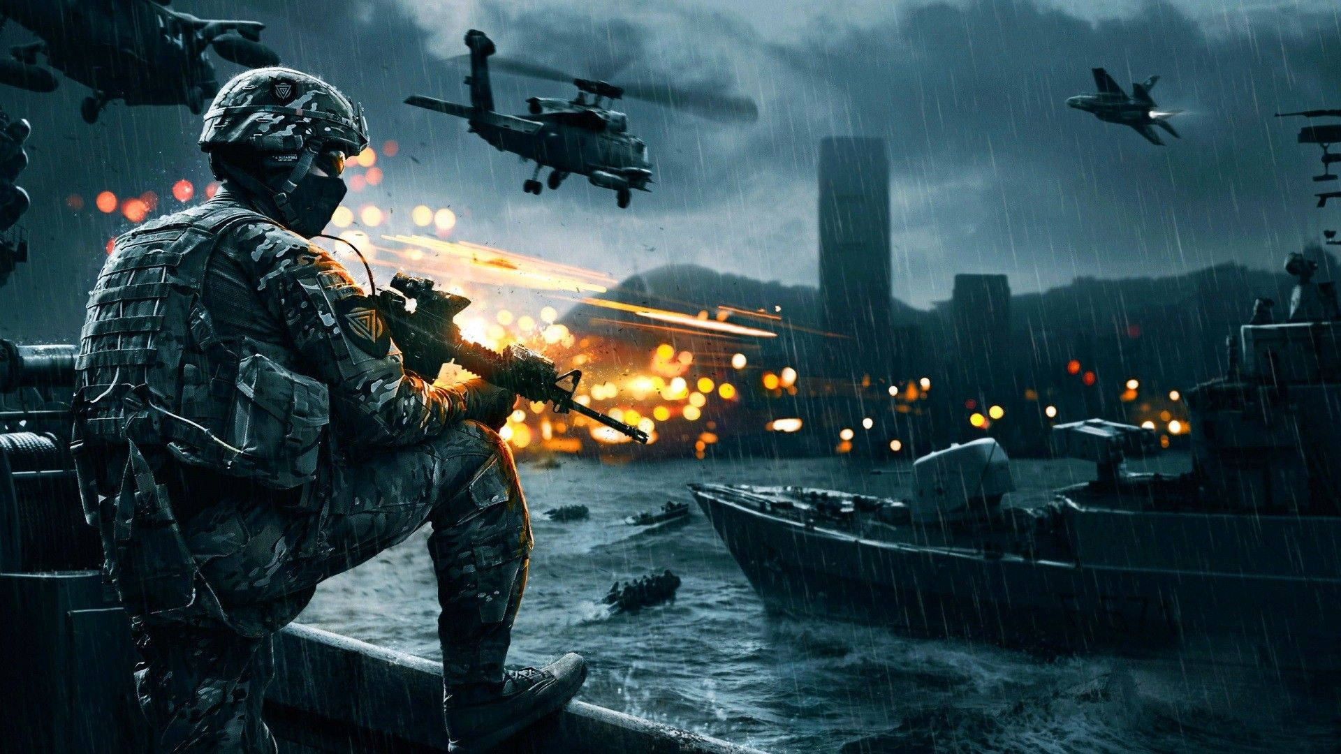 Battlefield 4 Video Game For Gaming Laptop Background