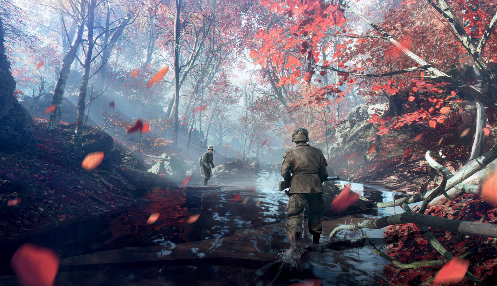 Battlefield 5 Autumn Terrain Background