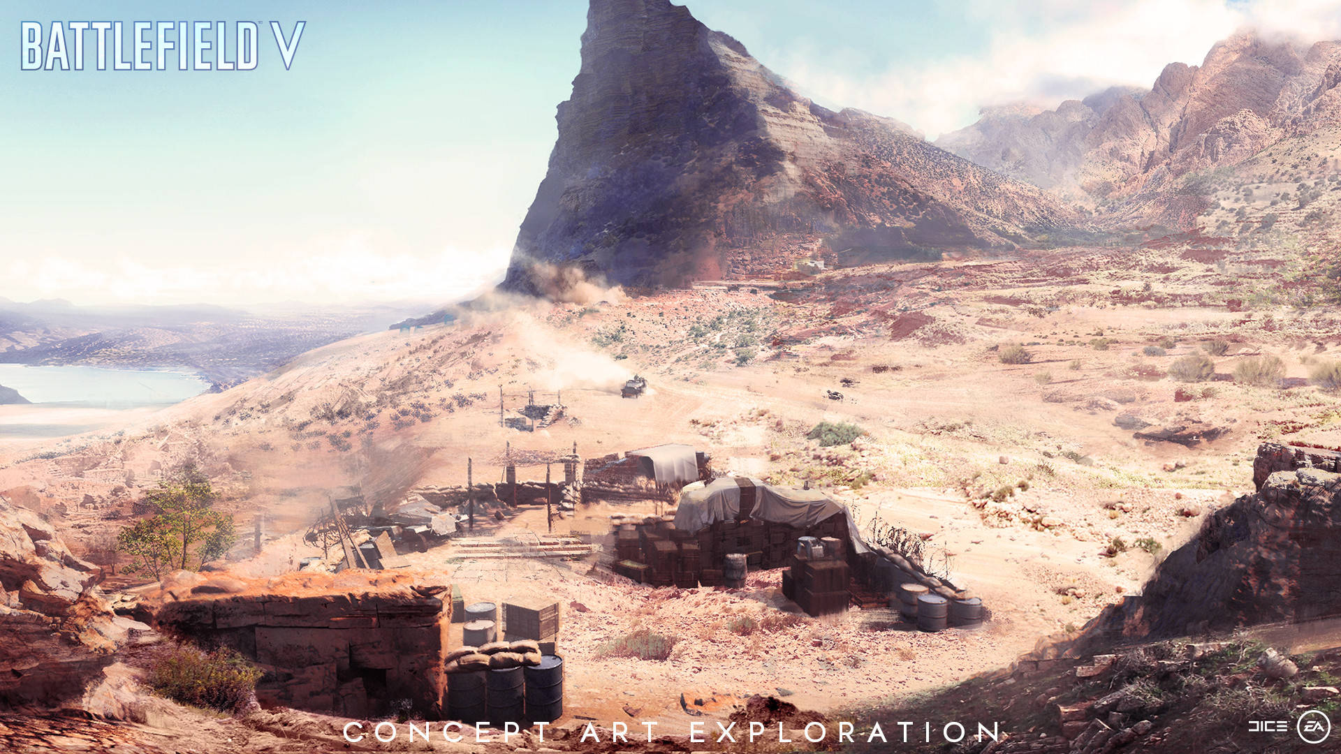 Battlefield 5 Desert Terrain Background