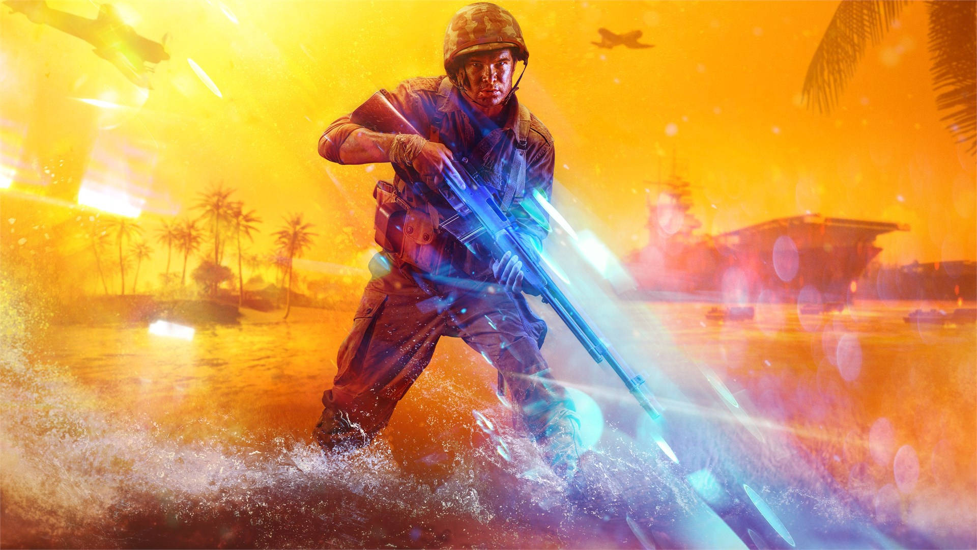 Battlefield 5 Orange Background