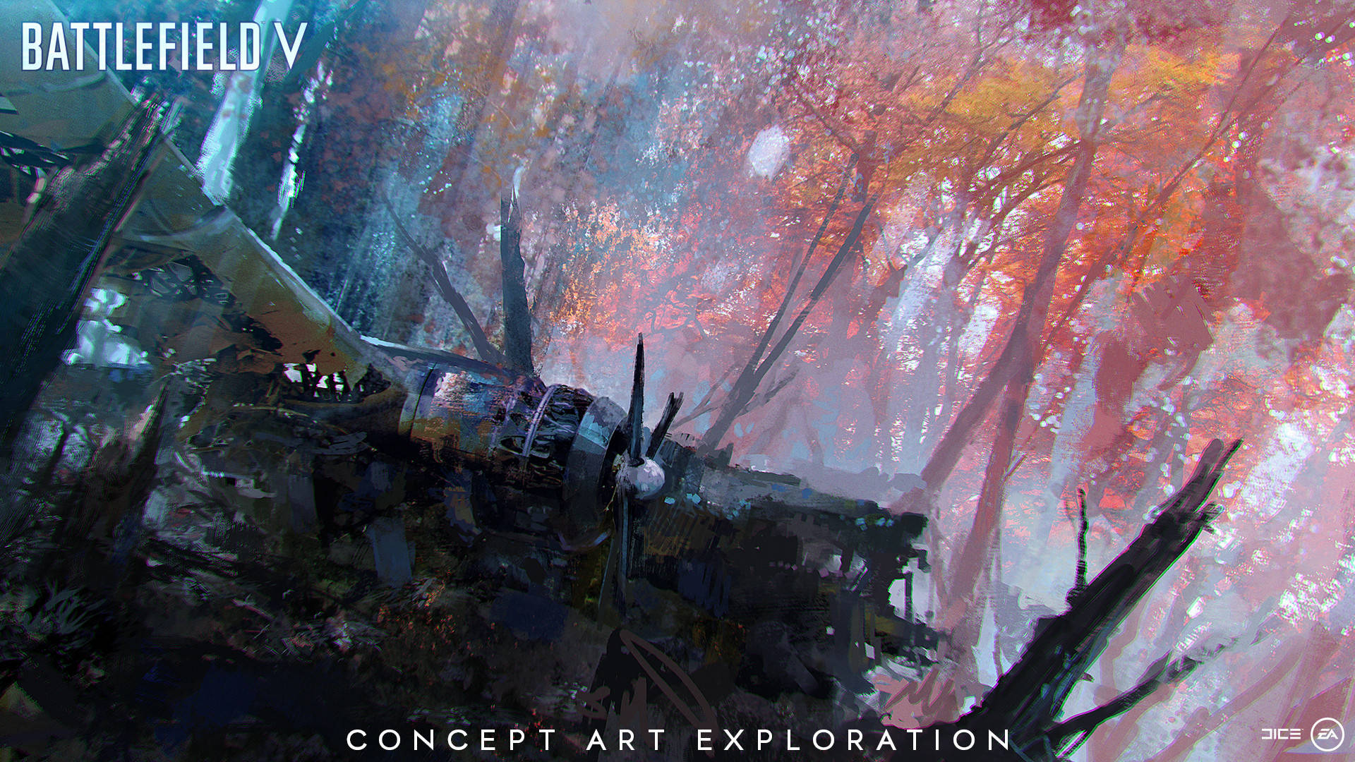 Battlefield 5 Plane Wreck Background