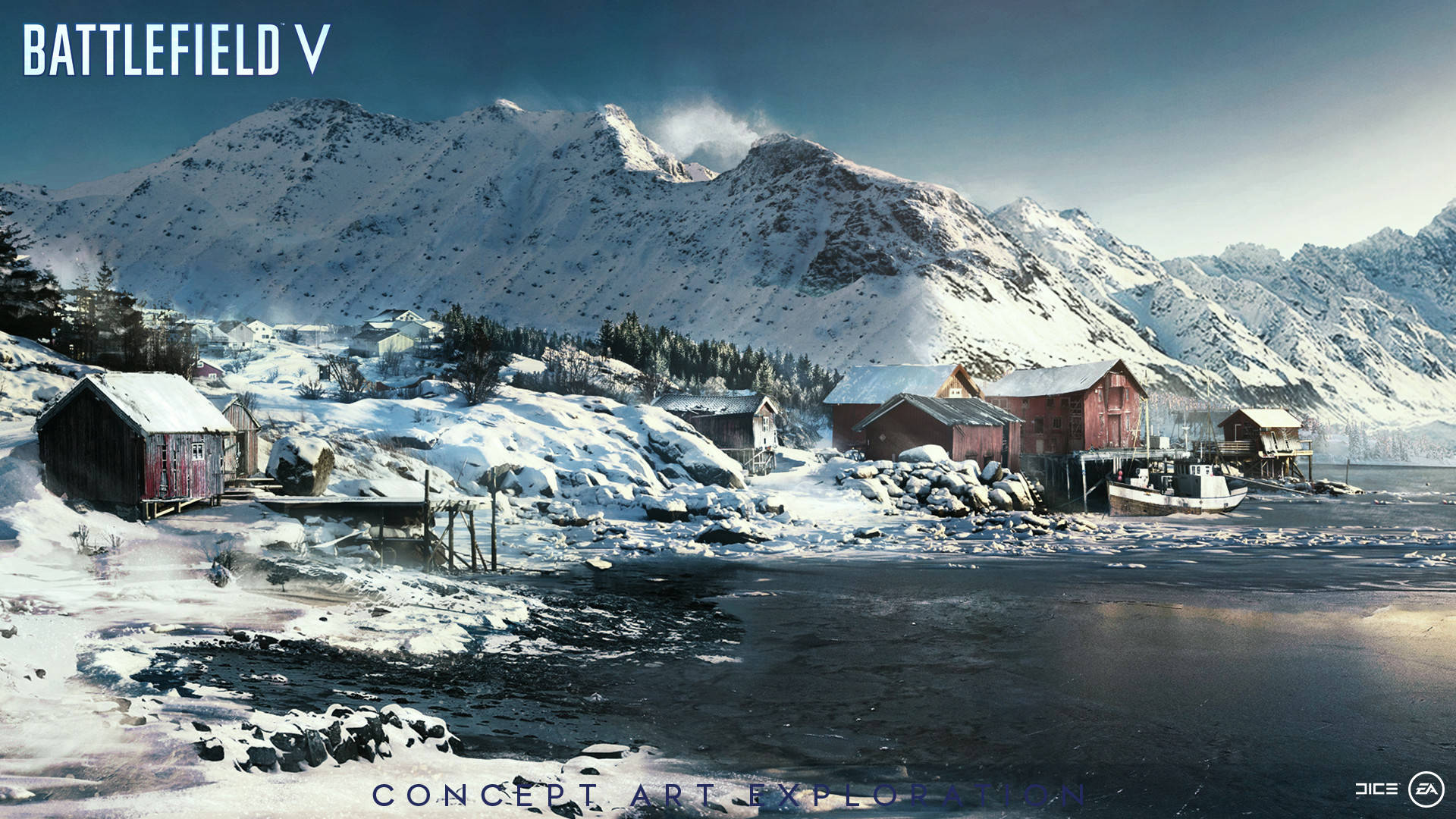 Battlefield 5 Snow Town Background