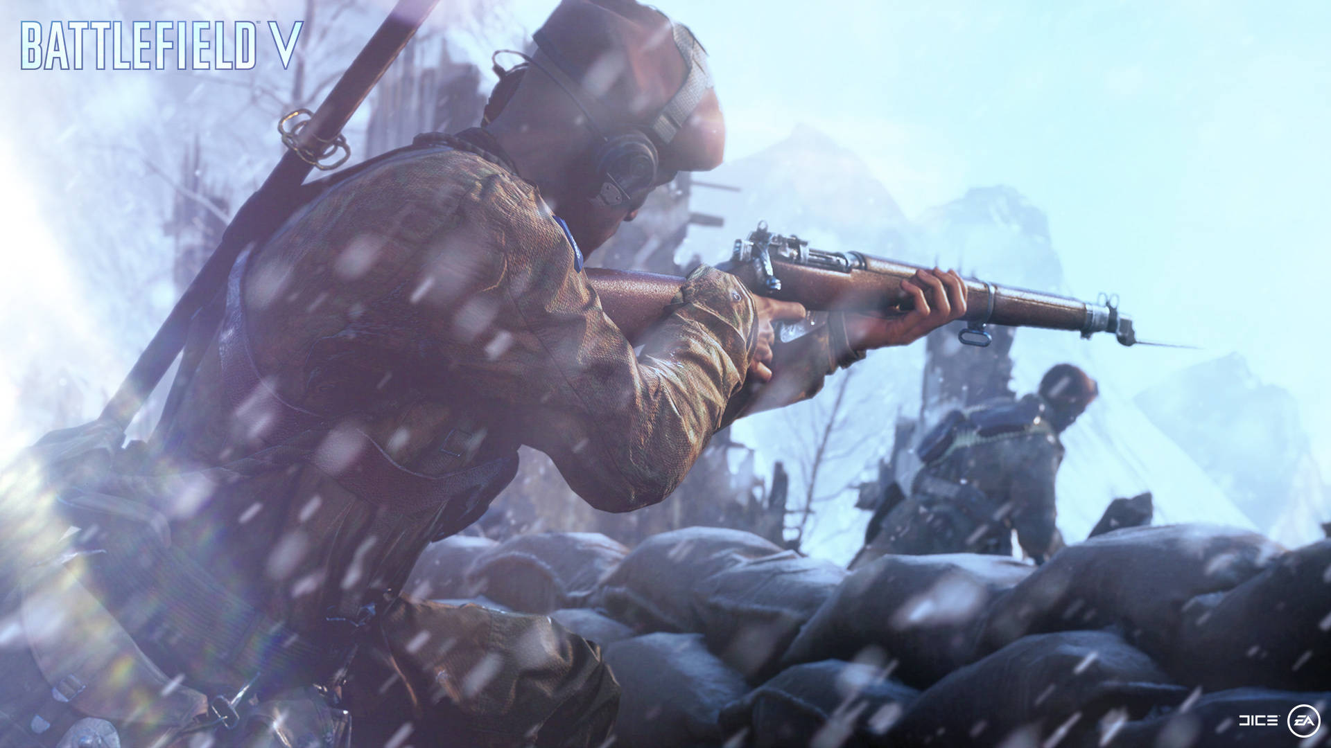 Battlefield 5 Soldiers In Snow Background