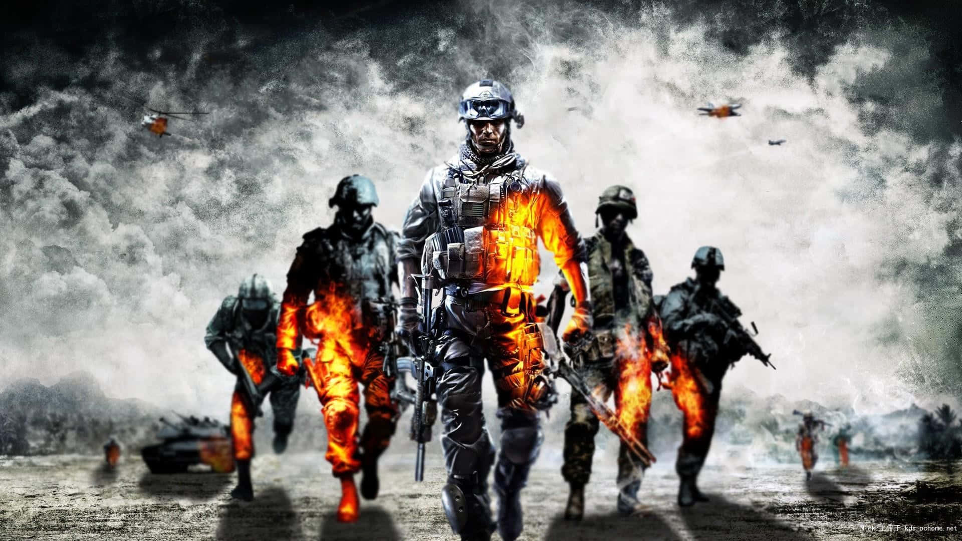 Battlefield Desktop Bad Company Squad Background