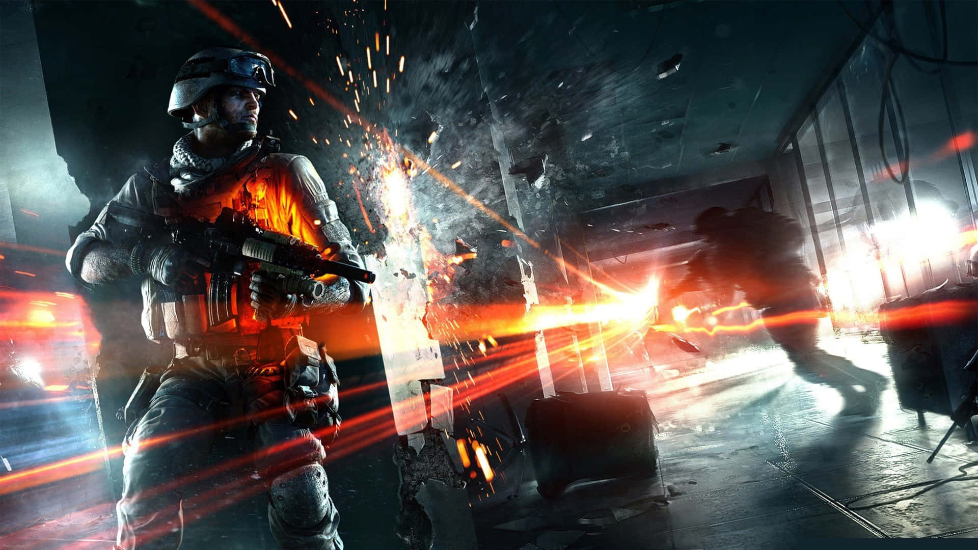 Battlefield Desktop Intense Firefight Background