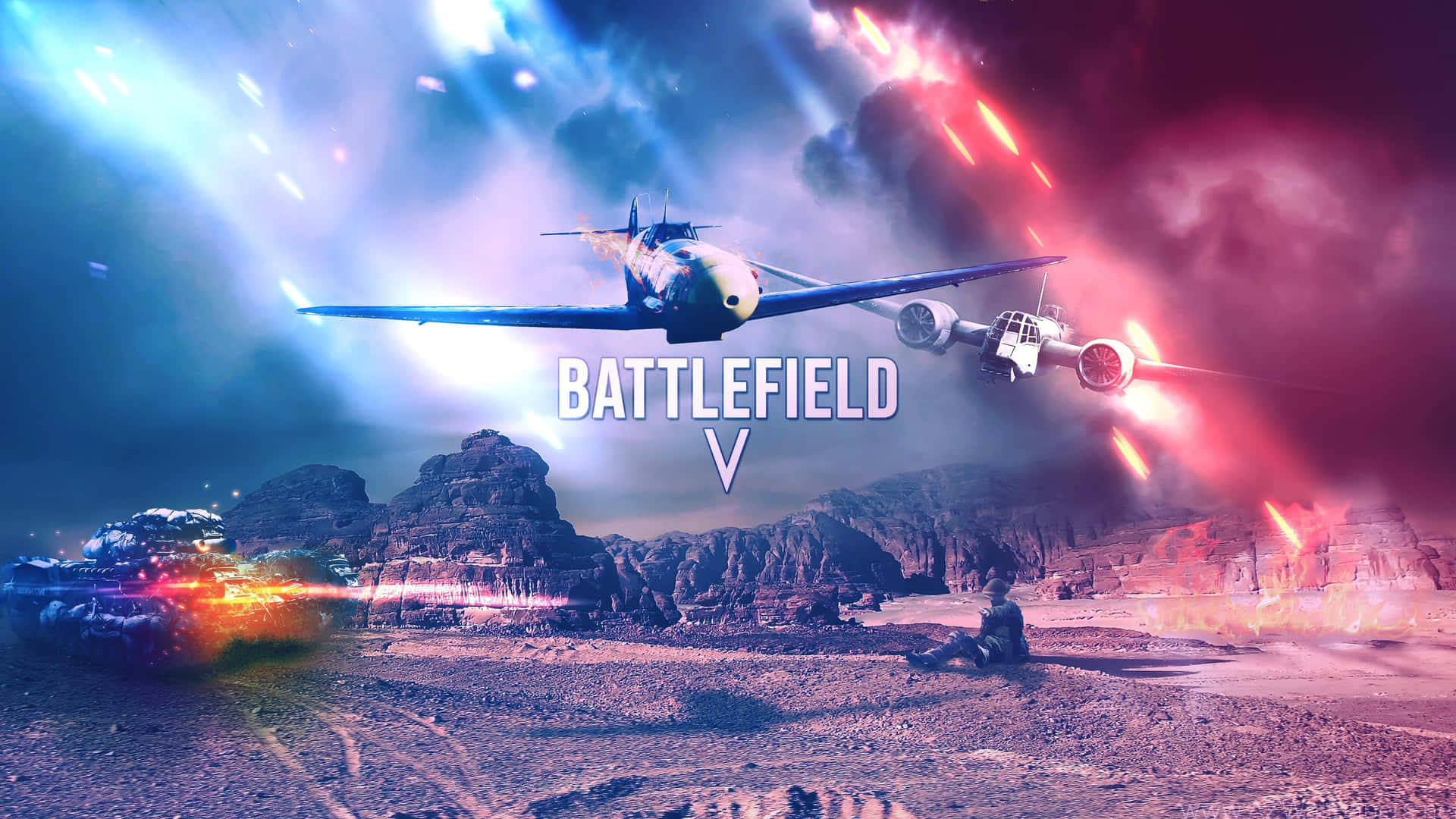 Battlefield V Gameplay Artwork Background