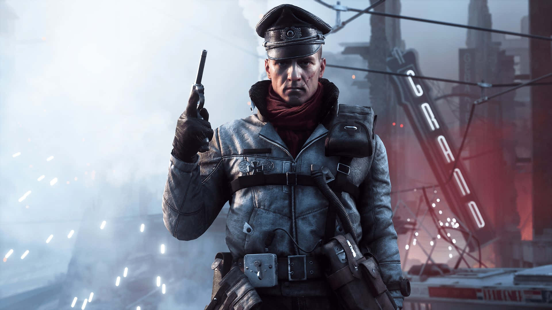 Battlefield V Soldierin Winter Combat Background