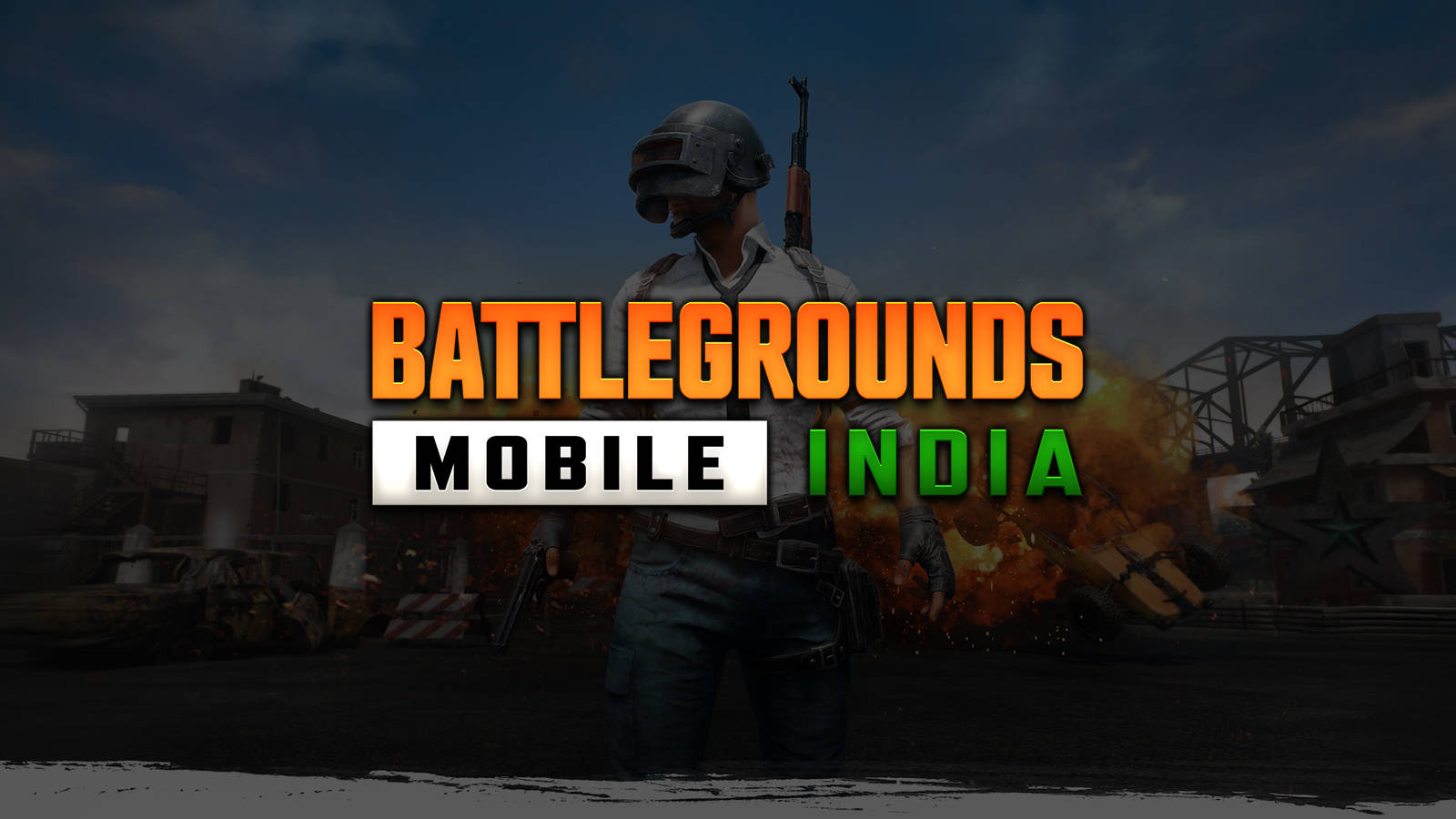 Battleground India Colourful Mobile Game Title Background