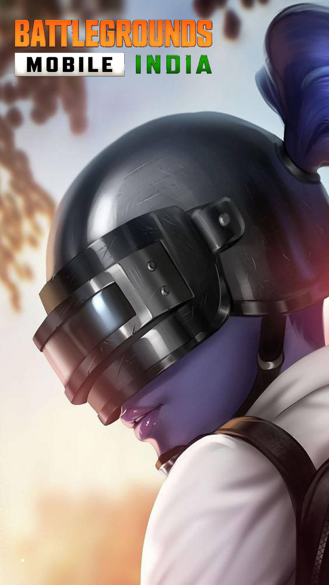 Battleground India Custom Helmet Girl Character Background