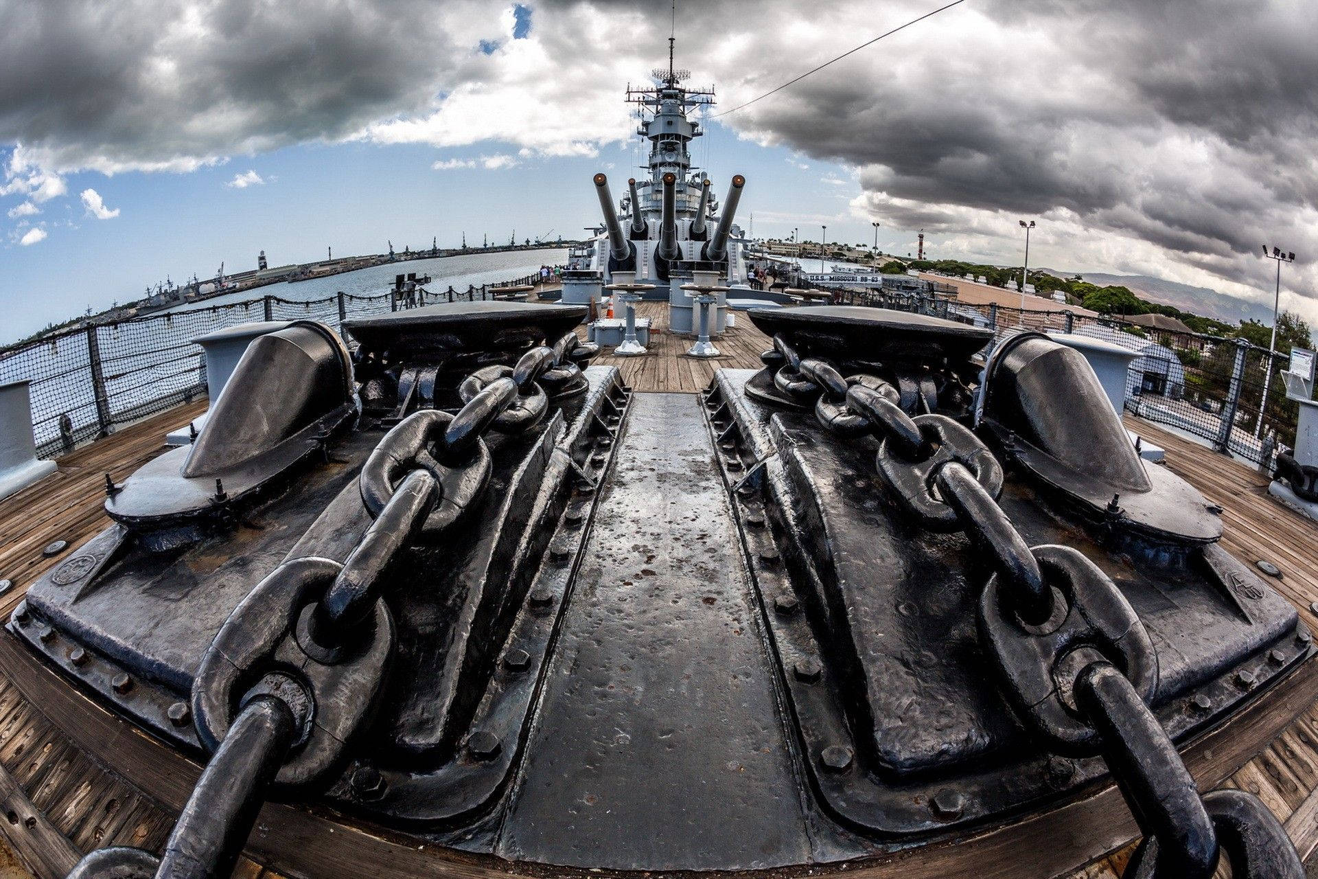 Battleship Missouri Memorial Of Pearl Harbor Background