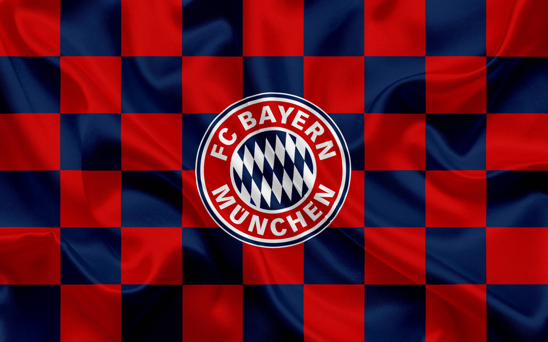 Bayern Munich Checkered Logo Background