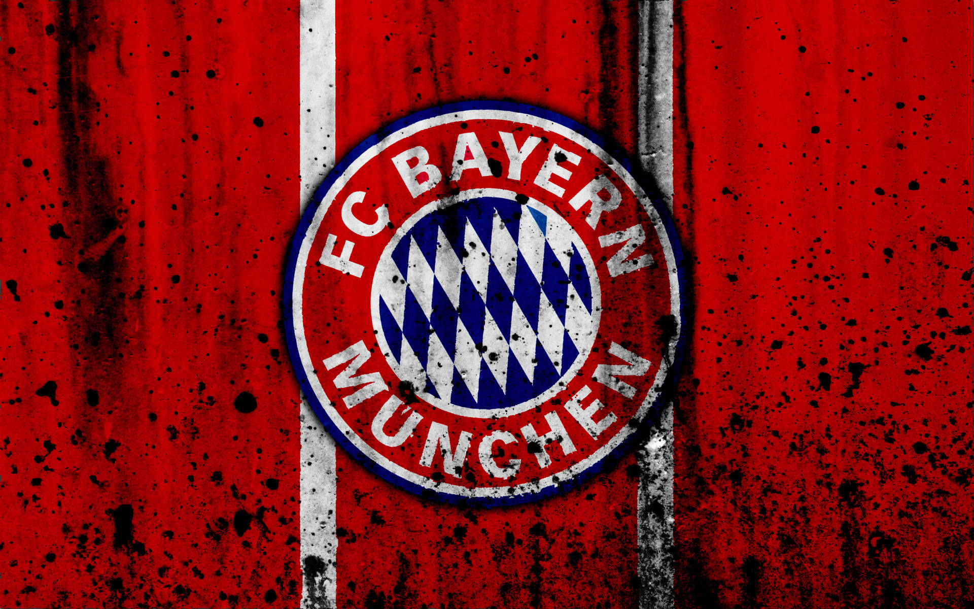 Bayern Munich Grunge Stripes Logo