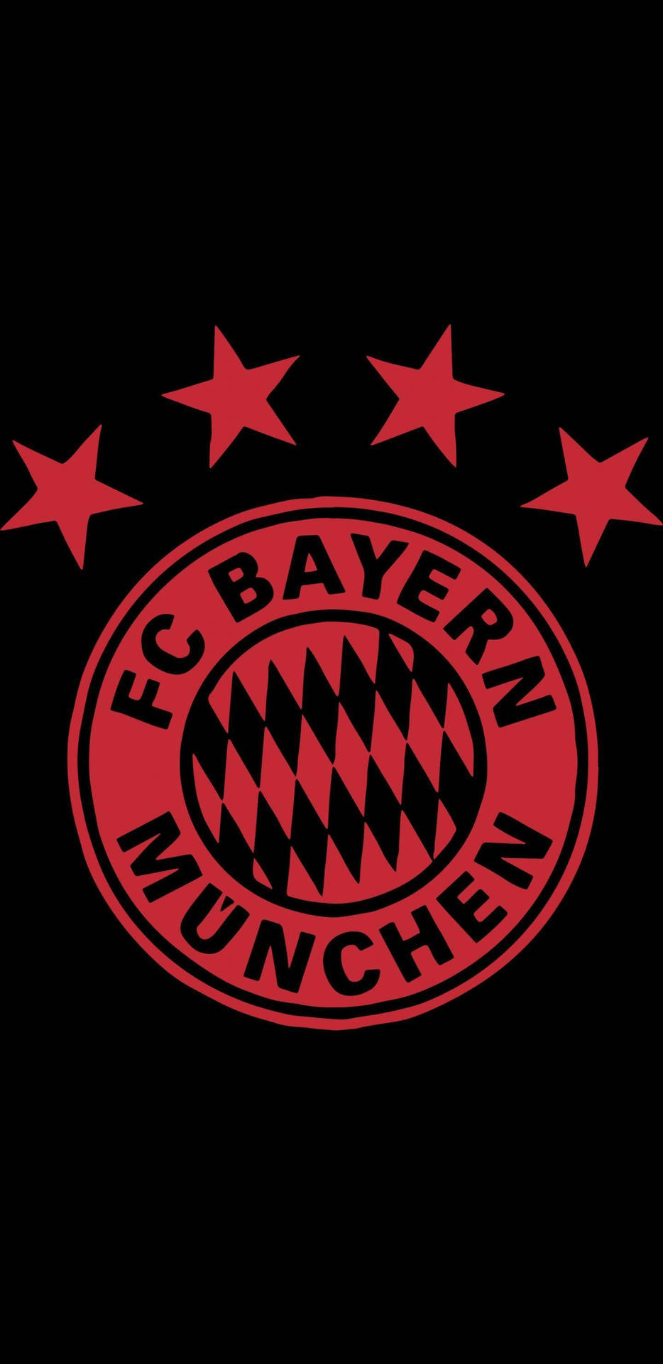 Bayern Munich Logo Black Red Background