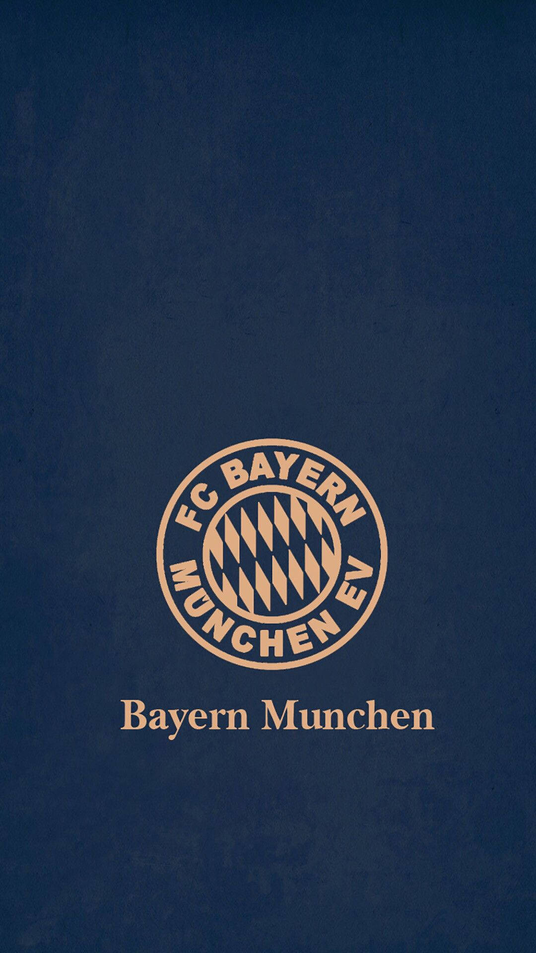 Bayern Munich Logo Blue Gold Background