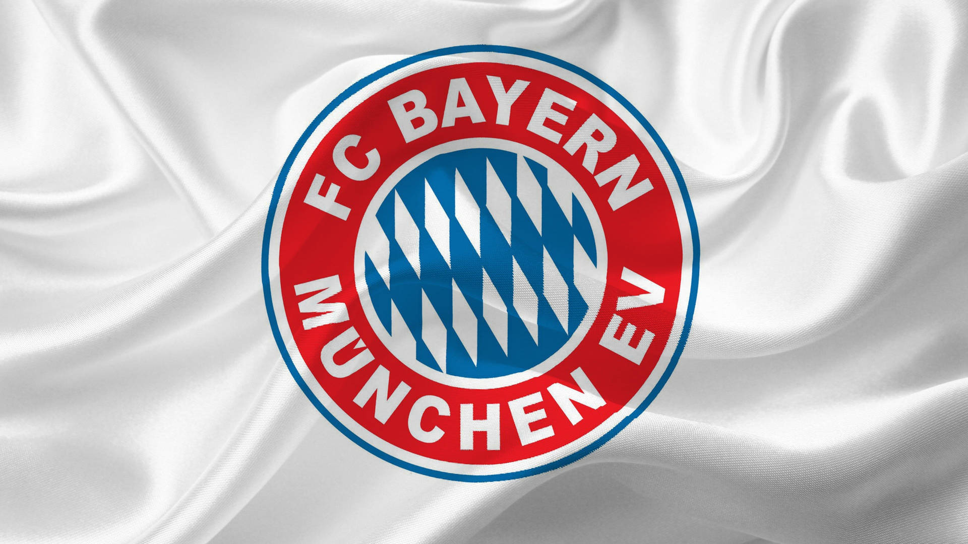 Bayern Munich White Fabric Logo Background