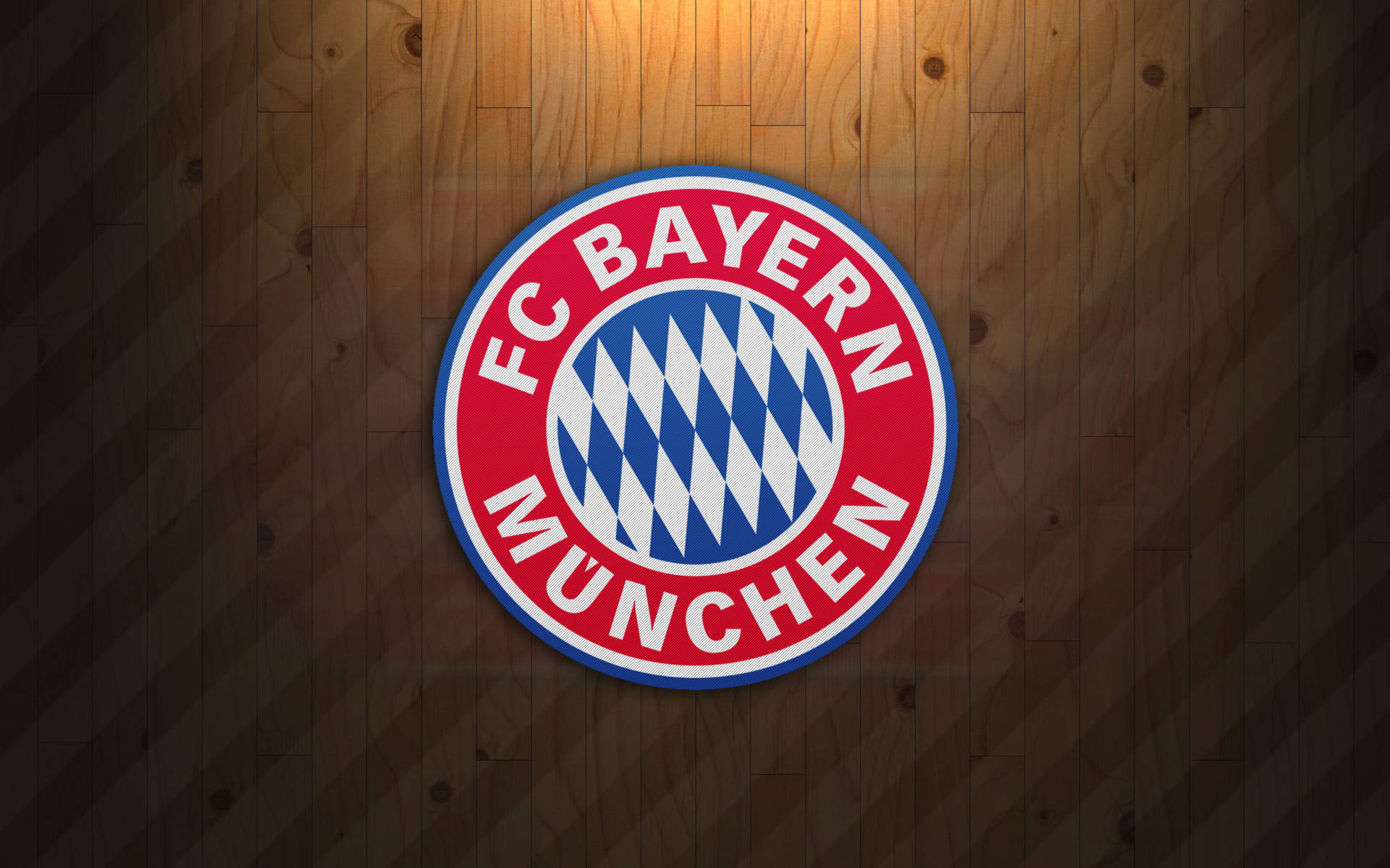 Bayern Munich Wooden Floor Logo Background
