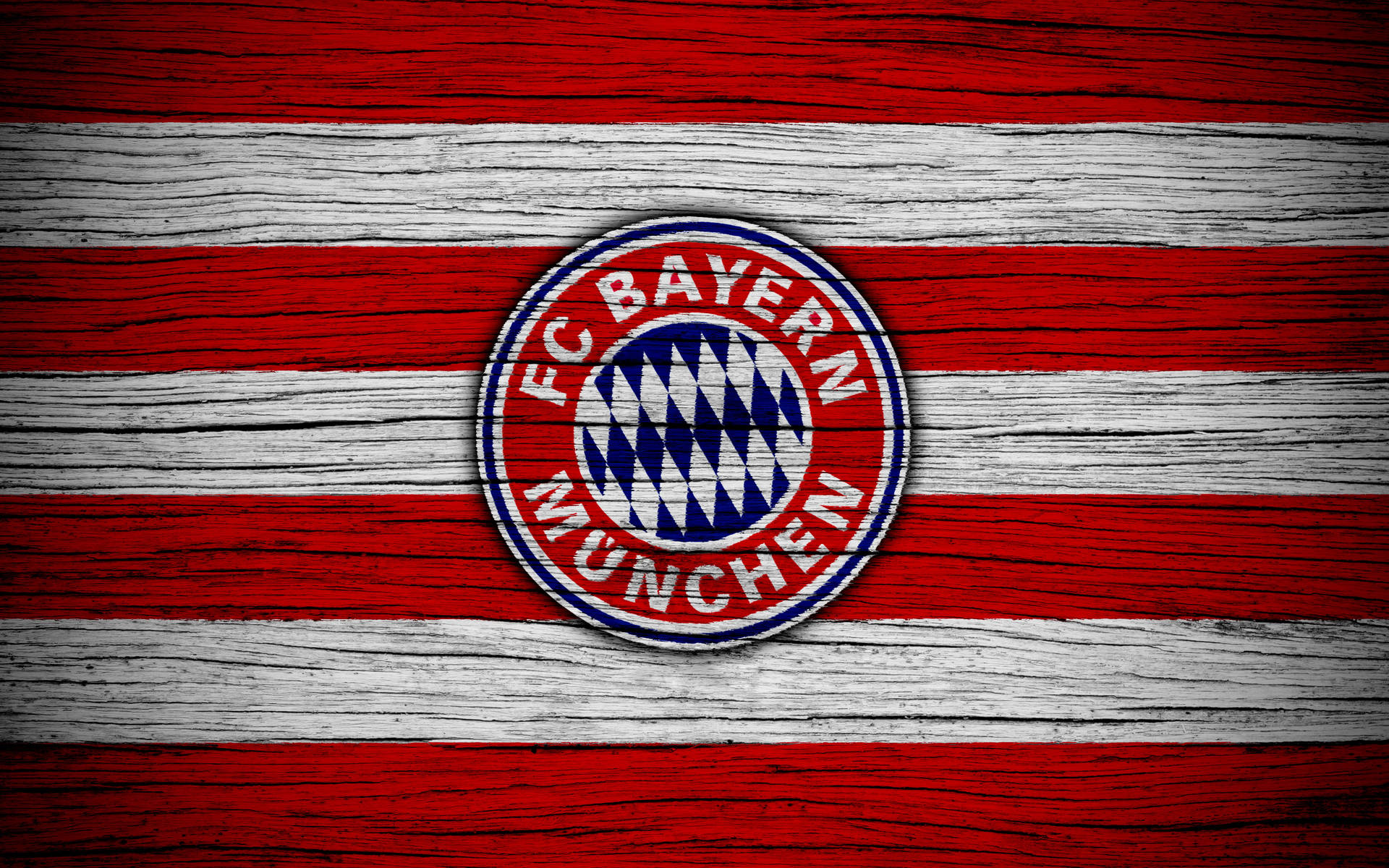 Bayern Munich Wooden Stripes Logo Background