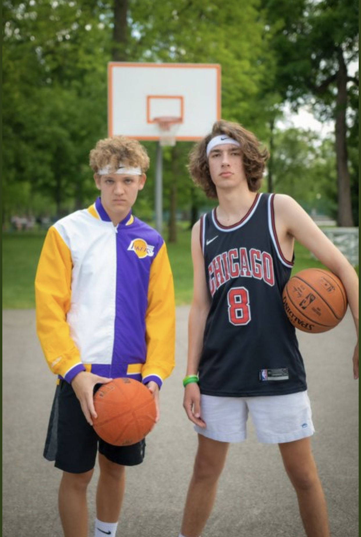 Baylen Levine And Kyle Basketball Athlete Background
