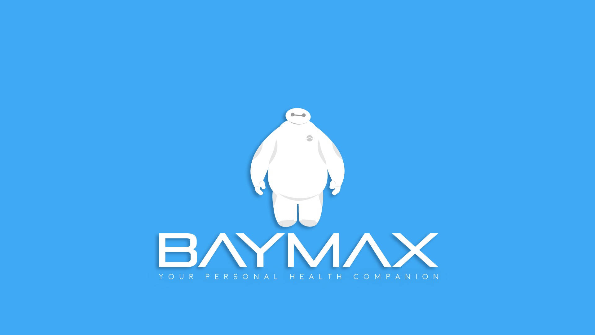 Baymax Blue Background Background