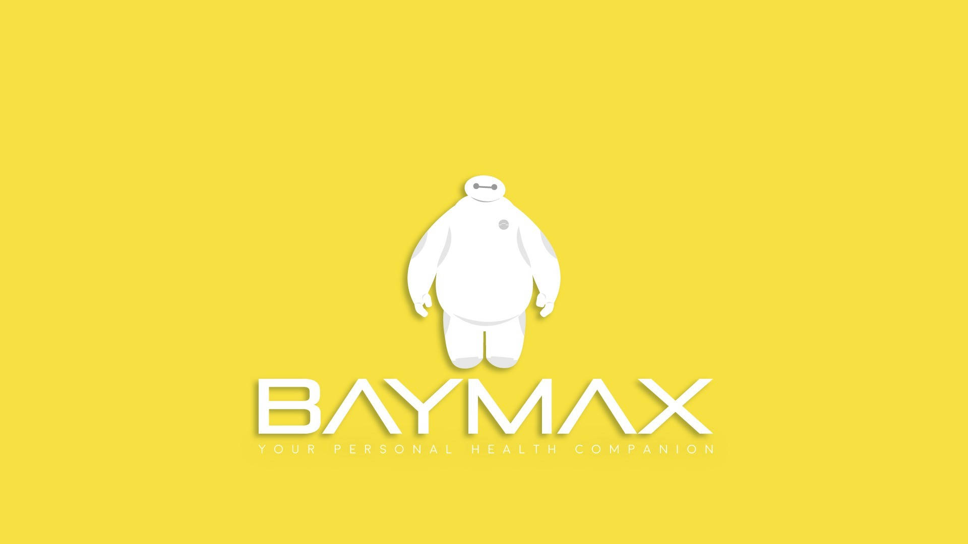 Baymax Yellow Background Background