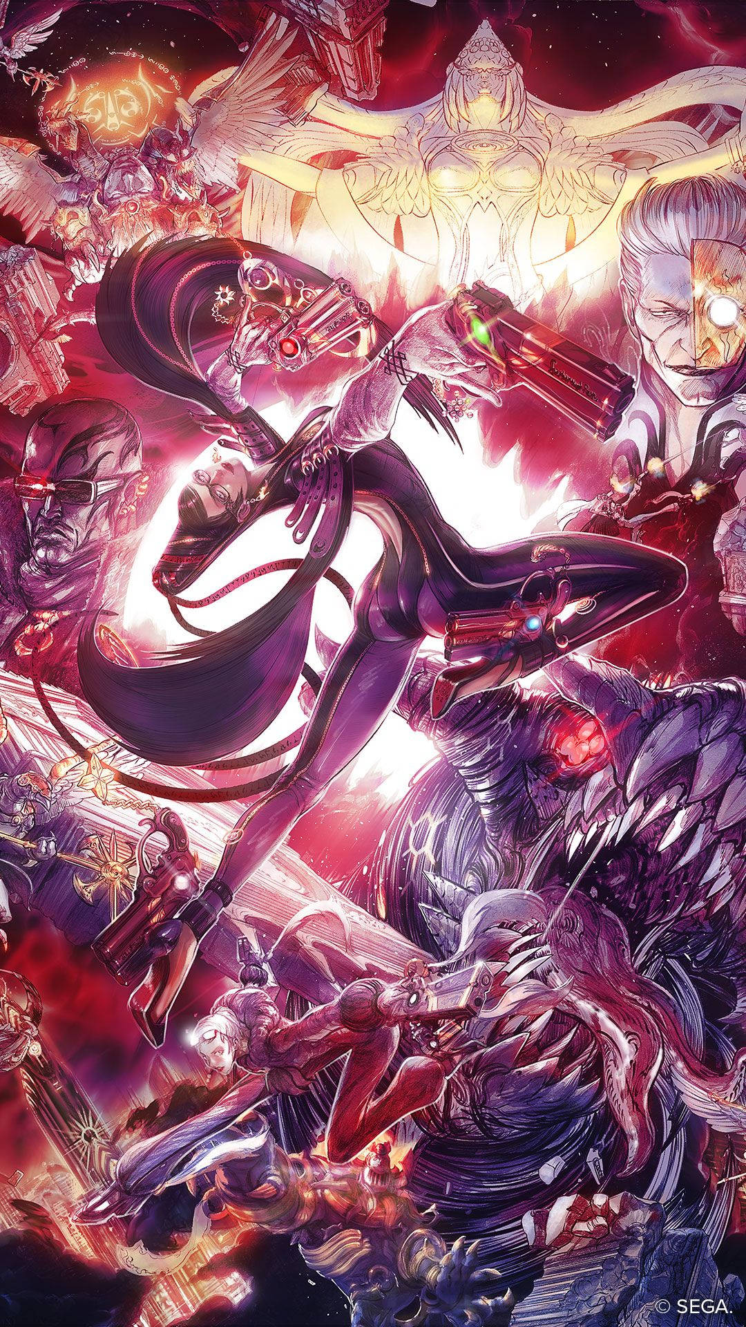 Bayonetta And Monsters Background
