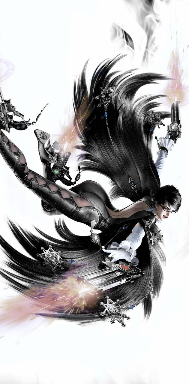 Bayonetta Black Wings Background