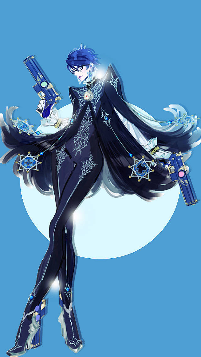 Bayonetta Blue Theme Background