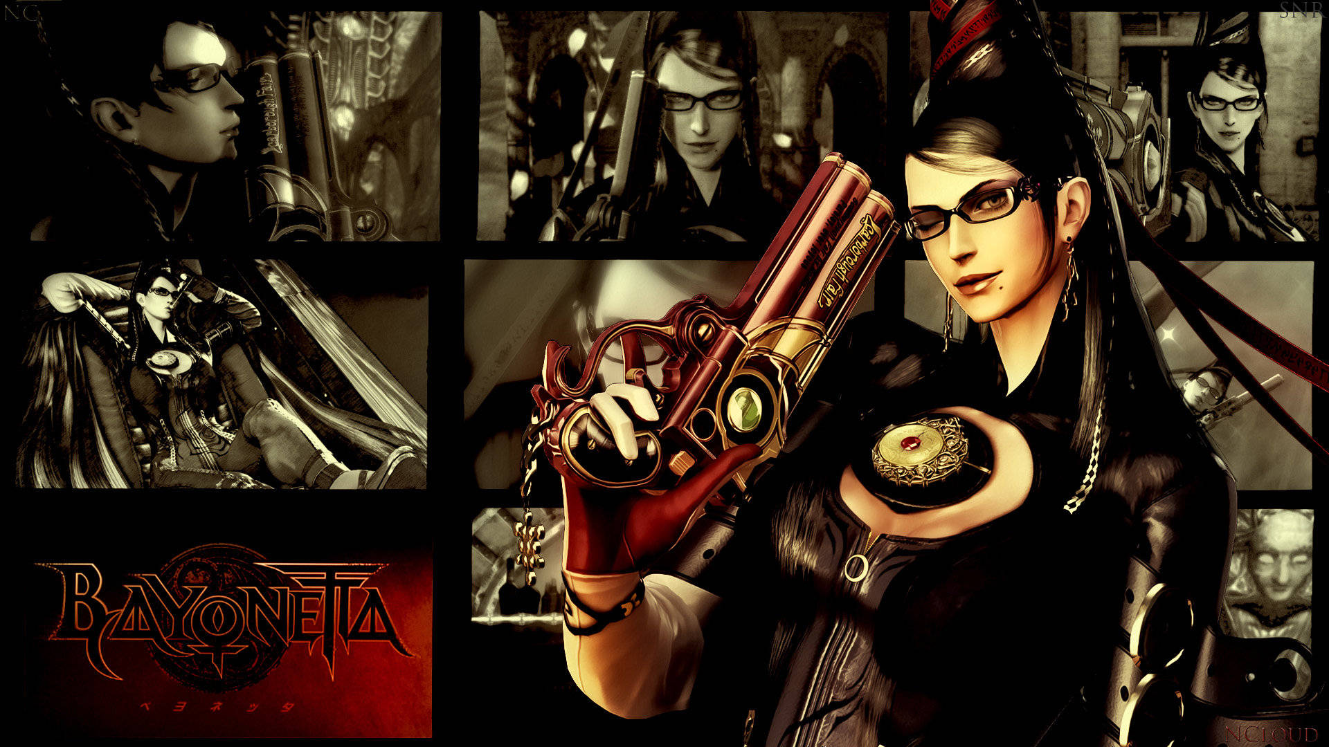 Bayonetta Dark Collage Background