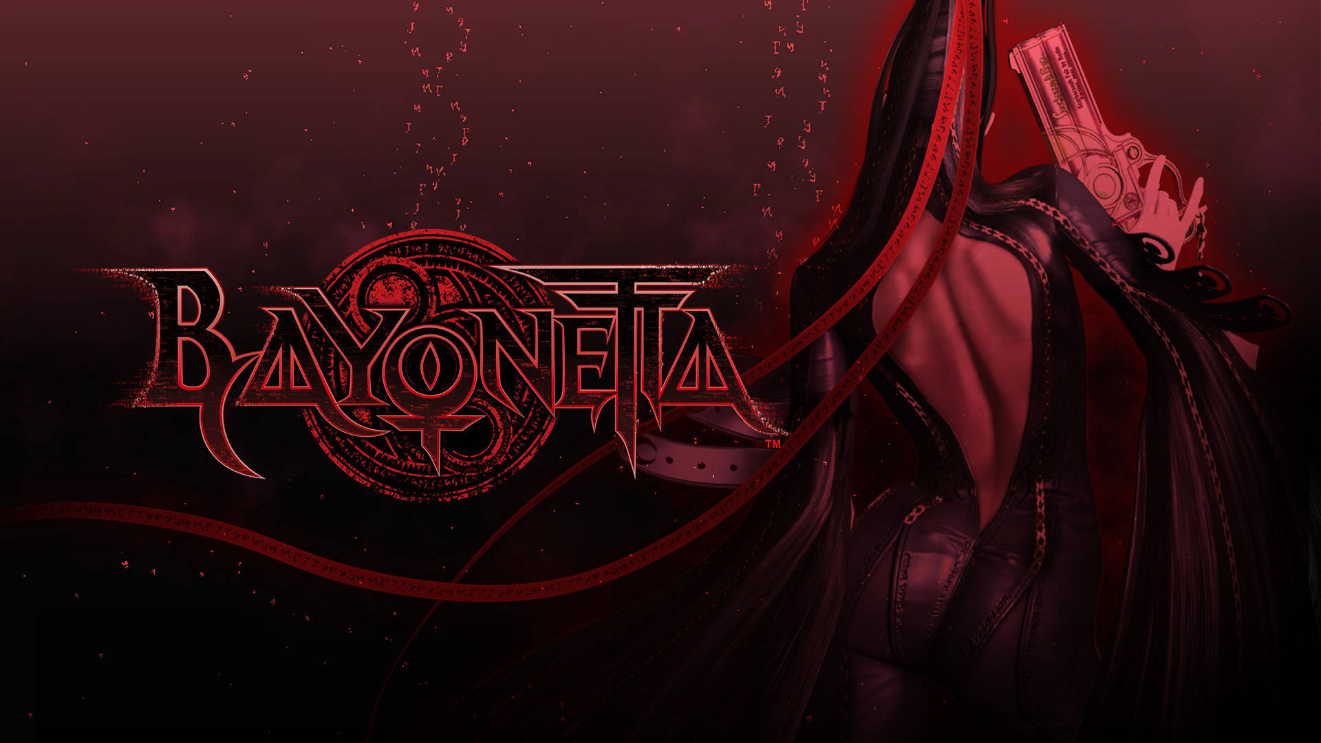 Bayonetta Dark Red Theme Background