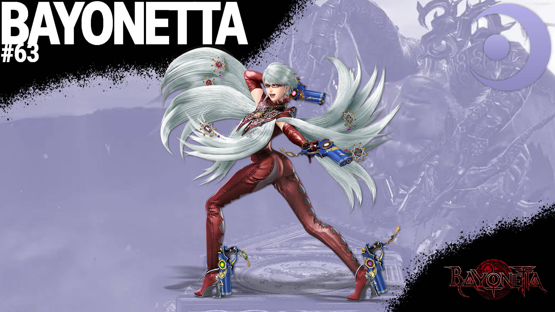 Bayonetta Gray Hair Background
