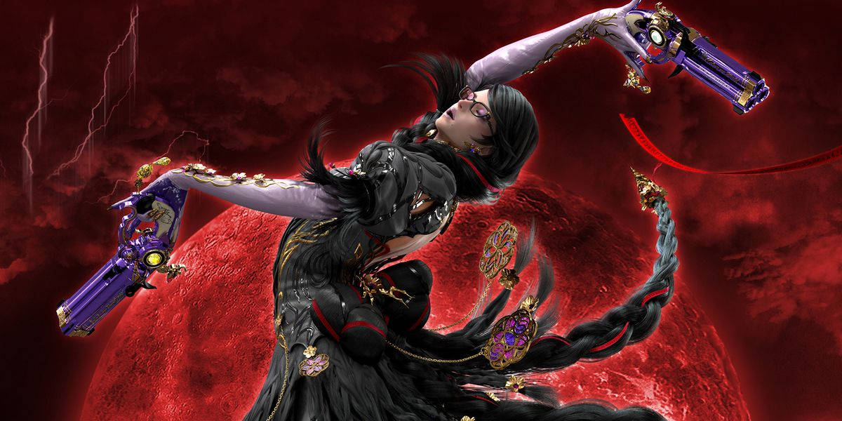 Bayonetta Red Sky Background