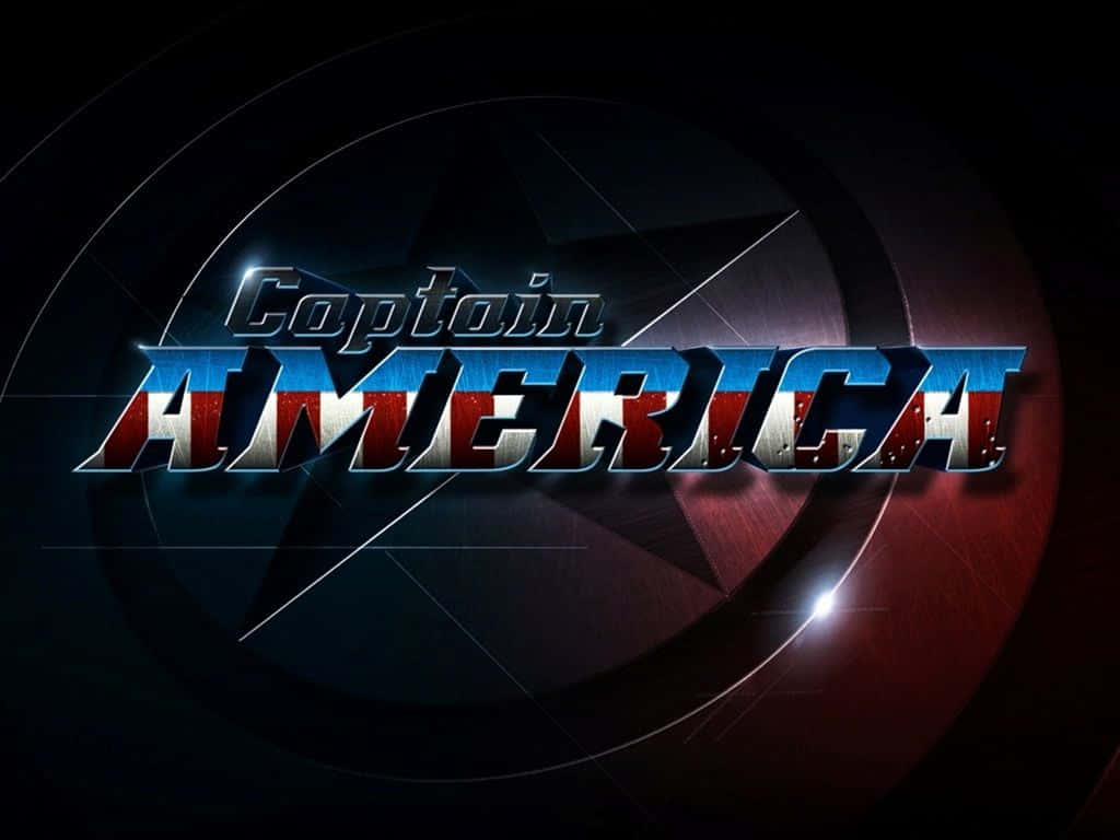 Be A Hero With The Captain America Logo Background