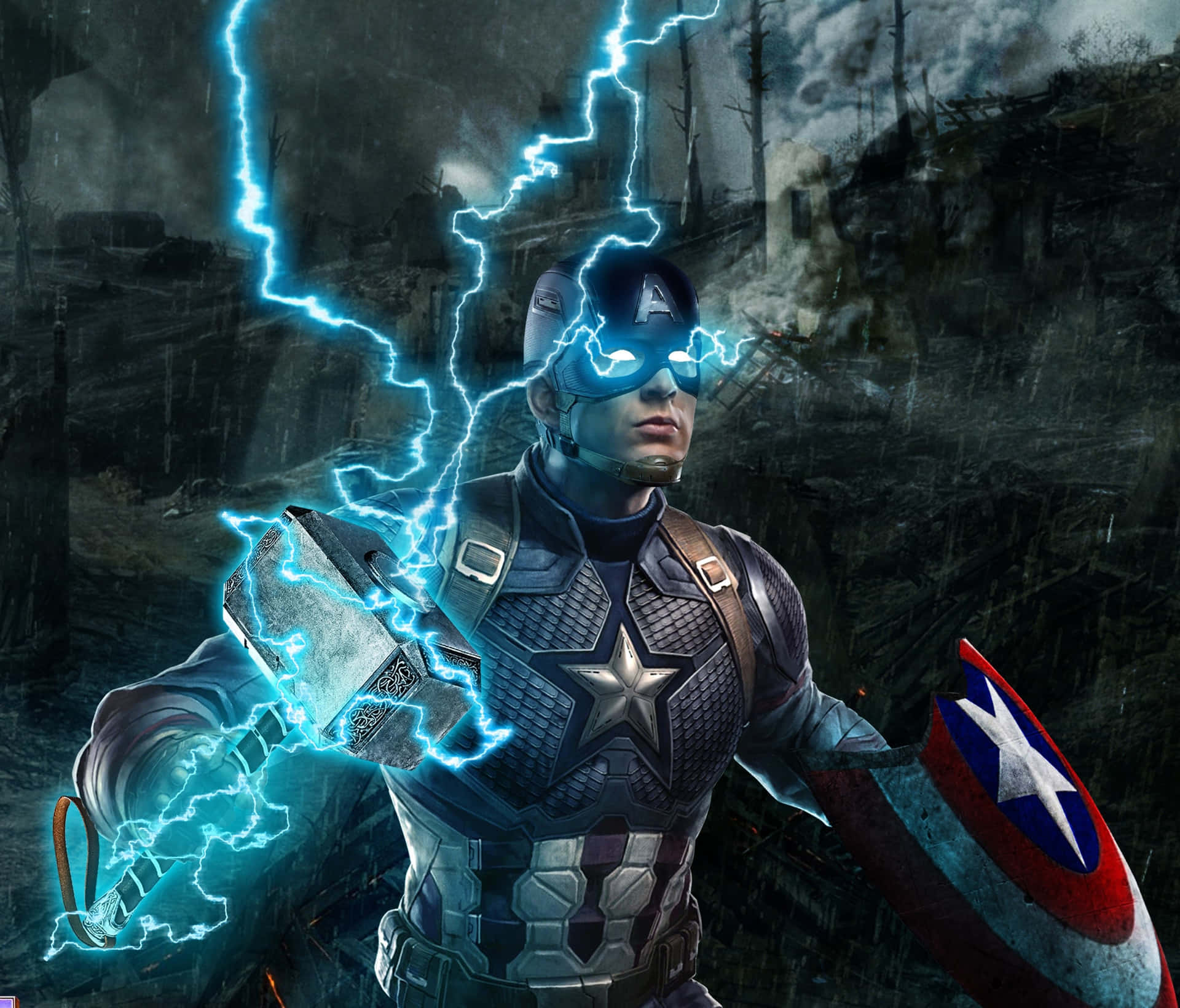 Be A Superhero With Captain America Background