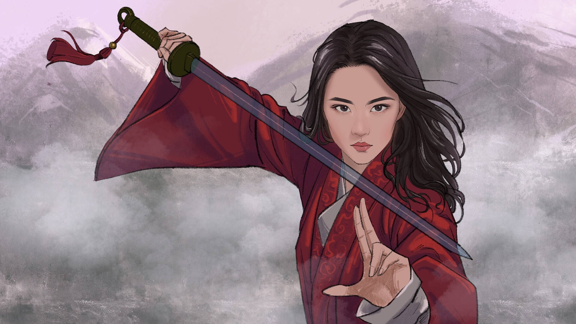 Be A Warrior, Be Strong Like Mulan. Background