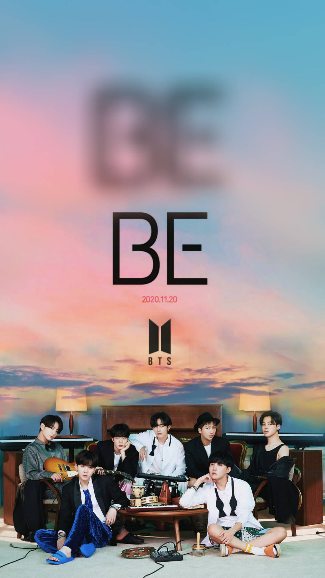 Be Album Poster Lockscreen Bts Background