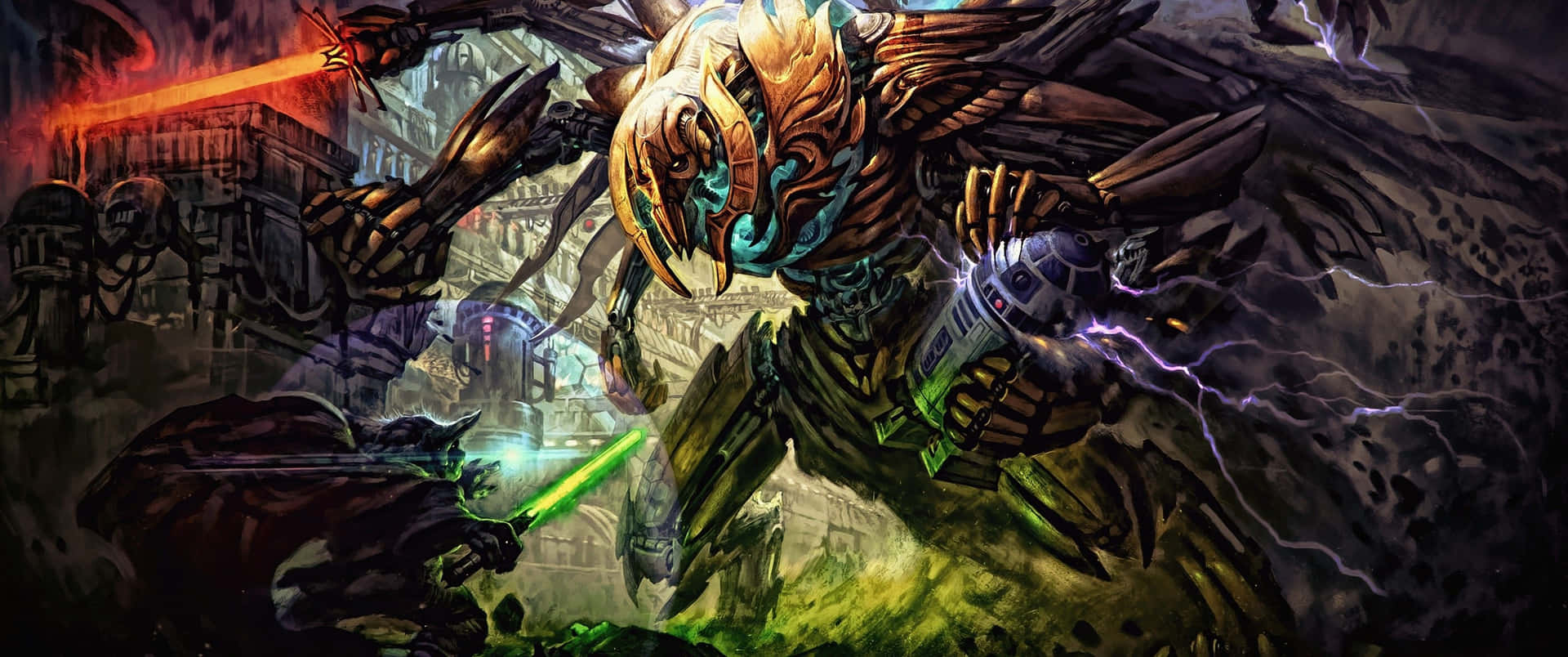 Be As Powerful As The Force In This Star Wars Themed 3440x1440 Wallpaper.