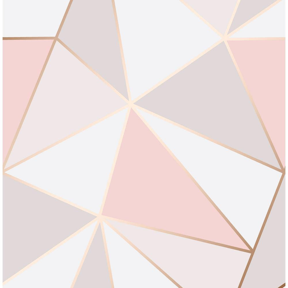 Be Bold And Stand Out With Rose Gold Geometric Design Background