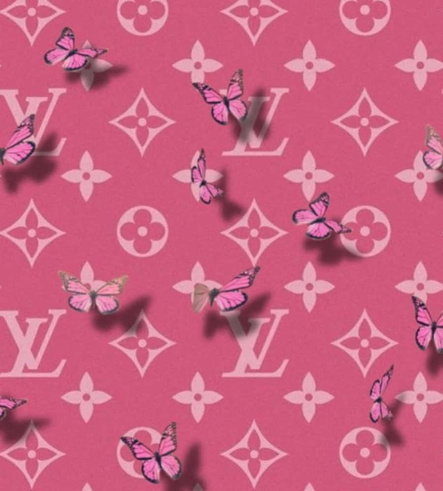 Be Bold And Stylish With Louis Vuitton Pink Background