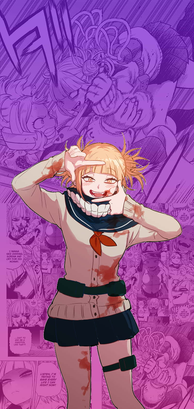 Be Bold Be Rude Be Brave Be Free - Toga Mha Background