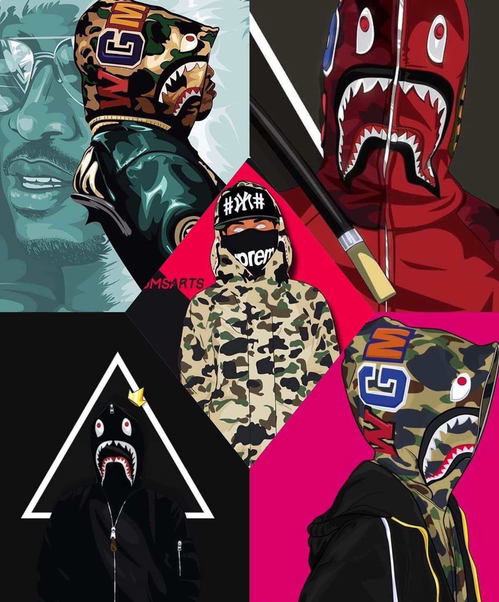 Be Bold & Make A Statement With Red Bape Background