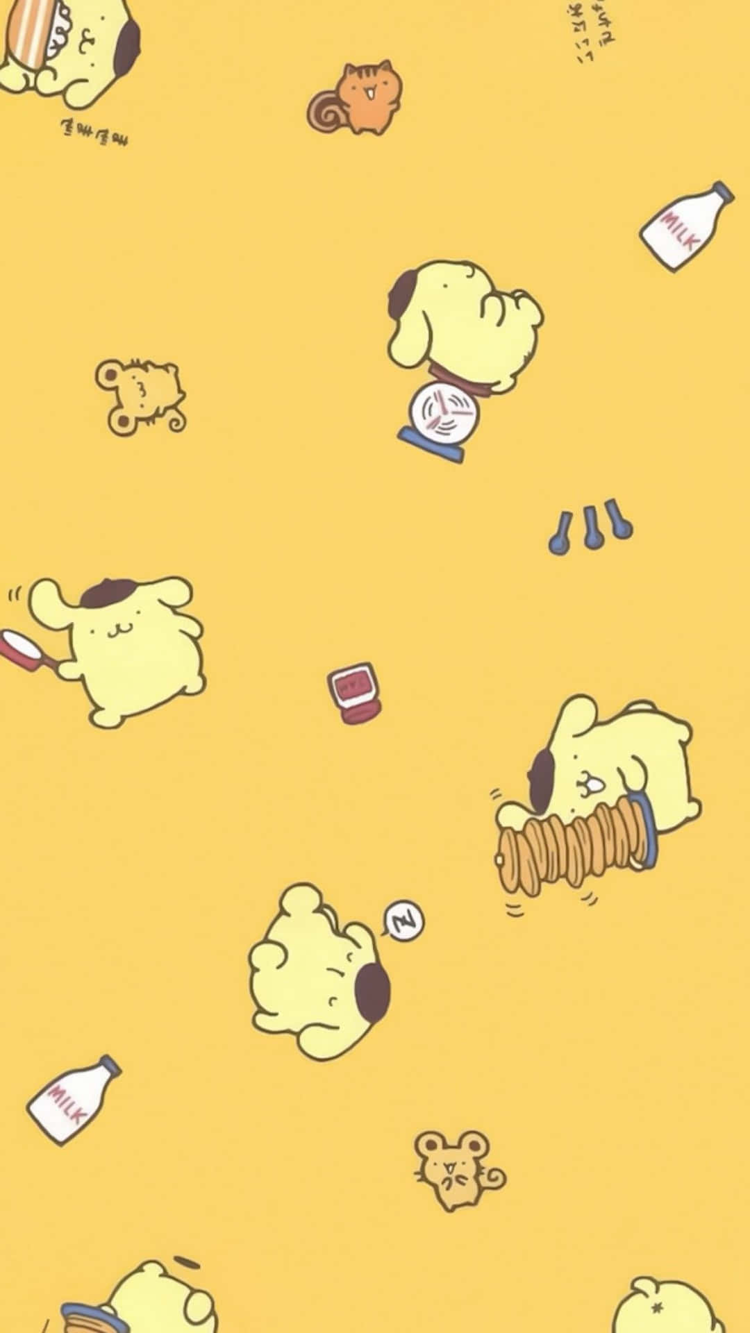 Be Bright And Cheerful With Kawaii Yellow Background