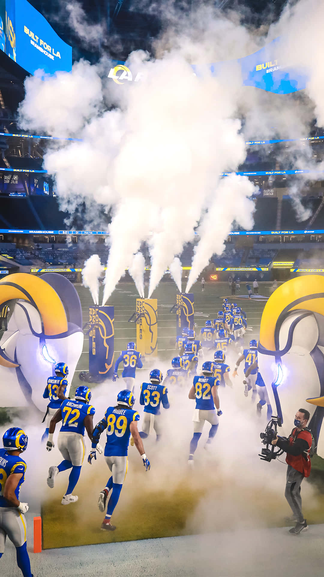 “be Cool With The Cool Rams” Background