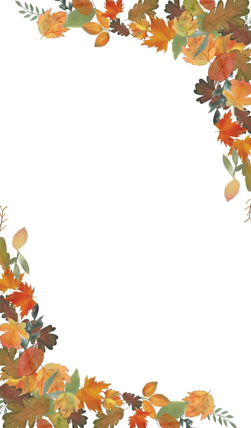 Be Cozy And Stylish With This Adorable Autumn-inspired Iphone Wallpaper!