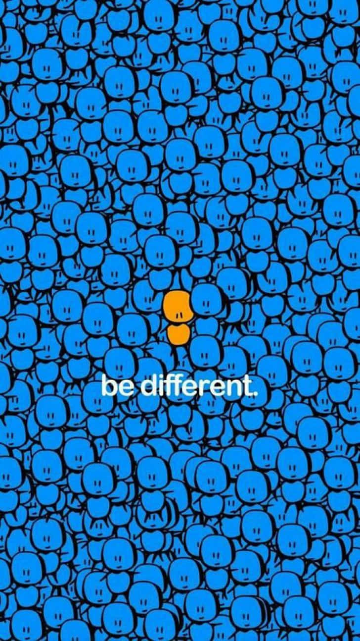Be Different Ad By Person Background