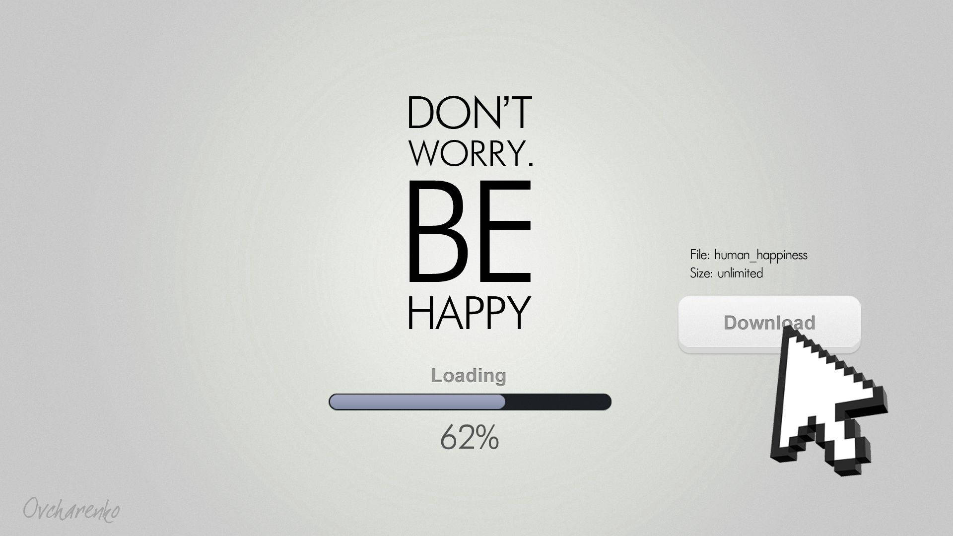 Be Happy Loading Computer Screen Background