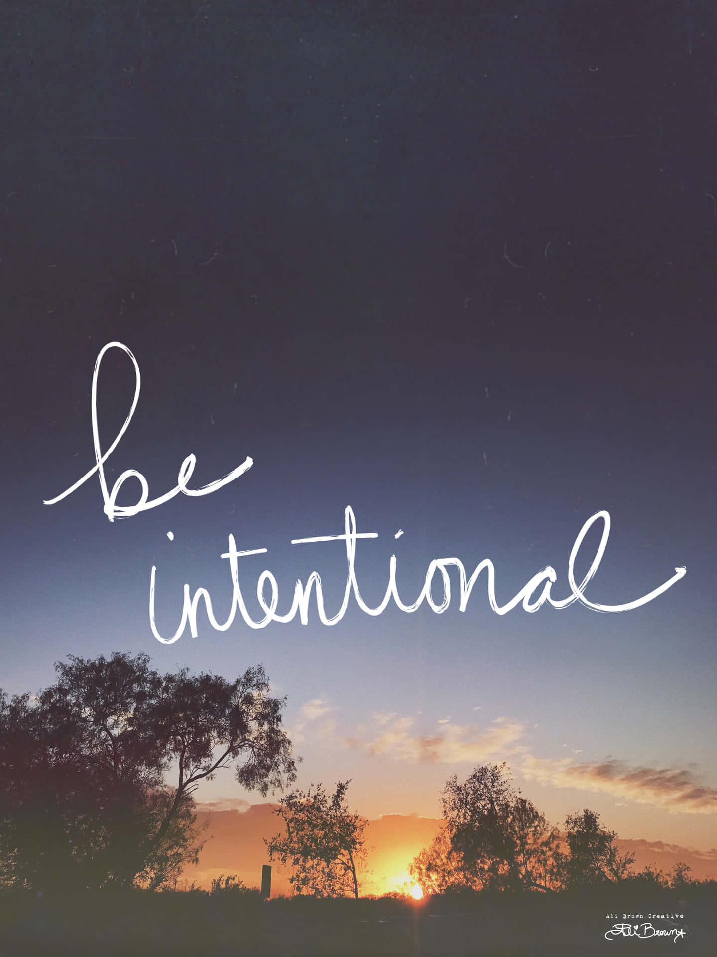 Be Intentional Background