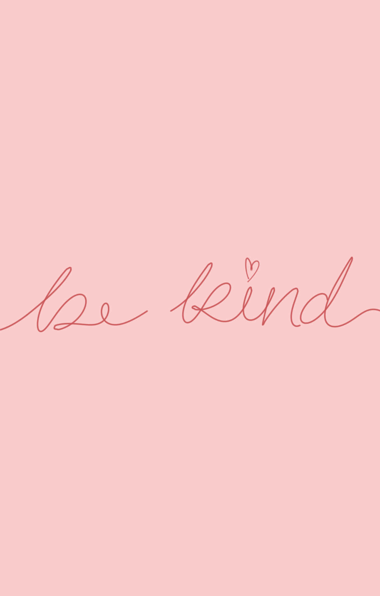 Be Kind Handwritten Text On Pink Background Background