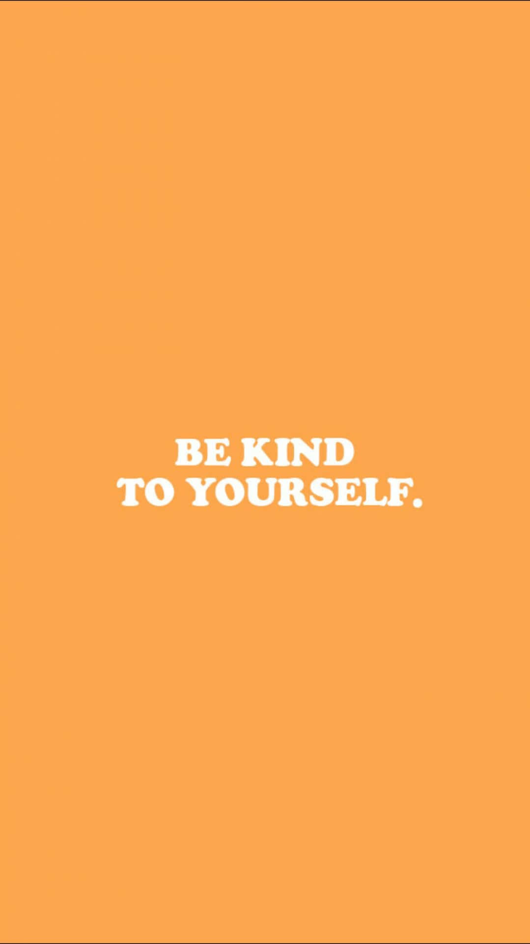 Be Kind Quote Orange Aesthetic Phone Background