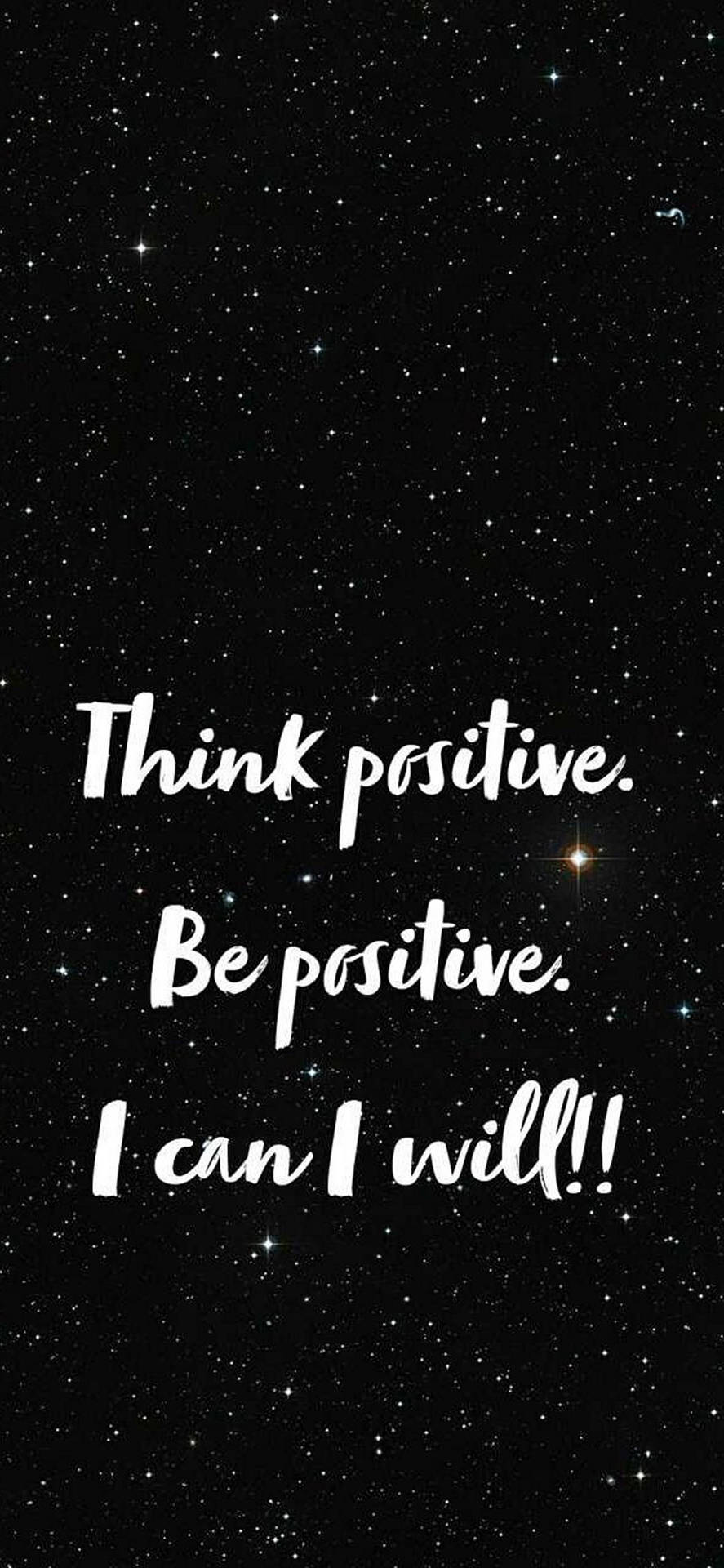 Be Positive Motivational Iphone Background