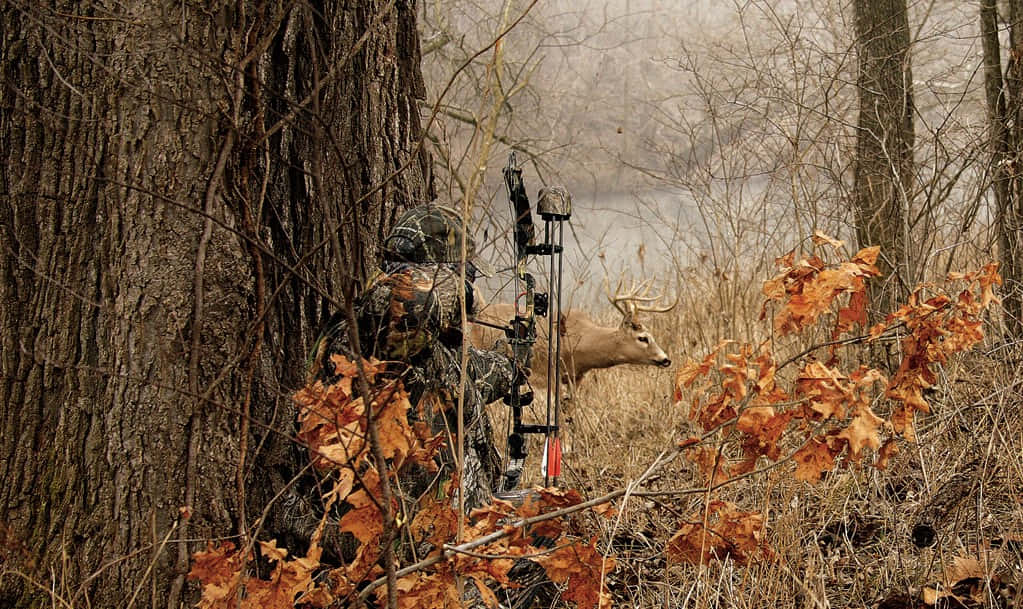 Be Ready For Your Next Hunting Trip With This Camouflage Outfit Background